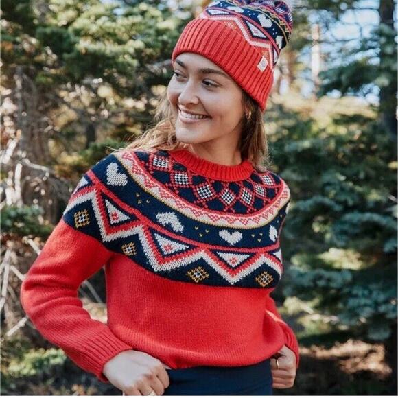 Marine Layer NWT Archive Alpine Holiday Fair Isle Sweater Wool Alpaca Sz Medium - Picture 1 of 11
